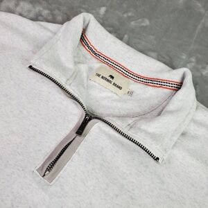 The Normal Brand 1/4 Zip Sweatshirt‎ Men's XXL  White Gray Heather Pullover
